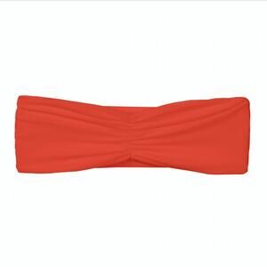 NEW JADE SWIM women's ava bandeau top in orange sheen